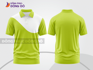 Mẫu thiết kế áo polo basic đồng phục công ty màu xanh nõn chuối ctpb855