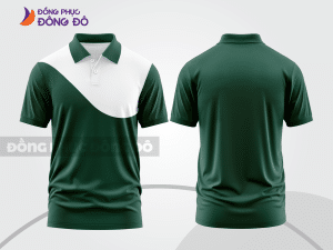 Mẫu thiết kế áo polo basic đồng phục công ty màu xanh két ctpb858