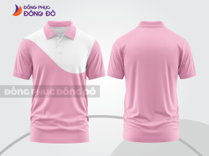 Mẫu thiết kế áo polo basic đồng phục công ty màu hồng phấn ctpb860