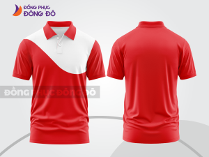 Mẫu thiết kế áo polo basic đồng phục công ty màu đỏ tươi ctpb861