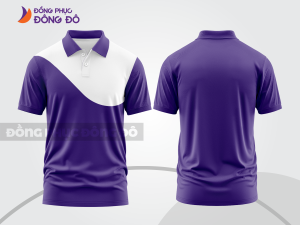 Mẫu thiết kế áo polo basic đồng phục công ty màu tím ctpb863
