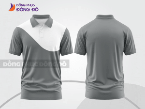 Mẫu thiết kế áo polo basic đồng phục công ty màu ghi xám ctpb866