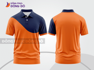 Mẫu thiết kế áo polo basic đồng phục công ty màu cam ctpb871