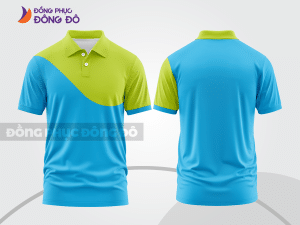 Mẫu thiết kế áo polo basic đồng phục công ty màu xanh da trời ctpb872