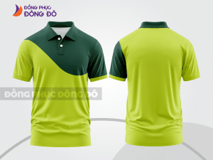 Mẫu thiết kế áo polo basic đồng phục công ty màu xanh nõn chuối ctpb874