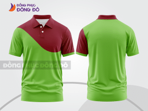 Mẫu thiết kế áo polo basic đồng phục công ty màu xanh lá mạ ctpb875