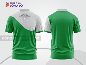 Mẫu thiết kế áo polo basic đồng phục doanh nghiệp đẹp màu xanh lá ctpb876
