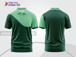 Mẫu thiết kế áo polo basic đồng phục doanh nghiệp đẹp màu xanh két ctpb877