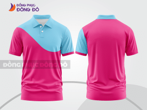 Mẫu thiết kế áo polo basic đồng phục doanh nghiệp đẹp màu hồng đậm ctpb878