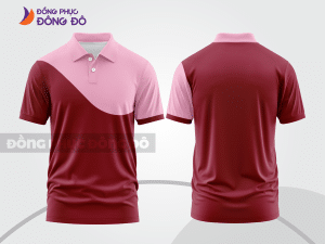 Mẫu thiết kế áo polo basic đồng phục doanh nghiệp đẹp màu đỏ đô ctpb881