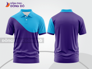 Mẫu thiết kế áo polo basic đồng phục doanh nghiệp đẹp màu tím ctpb882