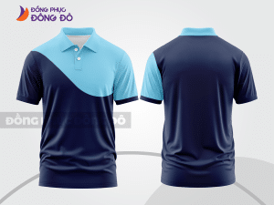 Mẫu thiết kế áo polo basic đồng phục doanh nghiệp đẹp màu xanh tím than ctpb883