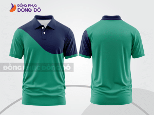 Mẫu thiết kế áo polo basic đồng phục doanh nghiệp đẹp màu xanh ngọc ctpb886