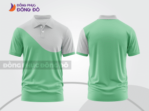 Mẫu thiết kế áo polo basic đồng phục doanh nghiệp đẹp màu xanh ngọc ctpb887