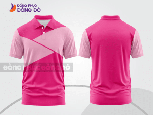 Mẫu thiết kế áo polo basic đồng phục doanh nghiệp đẹp màu hồng đậm ctpb897