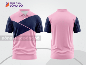 Mẫu thiết kế áo polo basic đồng phục doanh nghiệp đẹp màu hồng phấn ctpb898