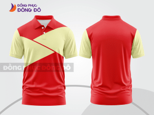 Mẫu thiết kế áo polo basic đồng phục doanh nghiệp đẹp màu đỏ tươi ctpb899