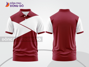 Mẫu thiết kế áo polo basic đồng phục doanh nghiệp đẹp màu đỏ đô ctpb900