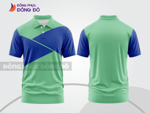 Mẫu thiết kế áo polo basic đồng phục doanh nghiệp đẹp màu xanh ngọc ctpb906