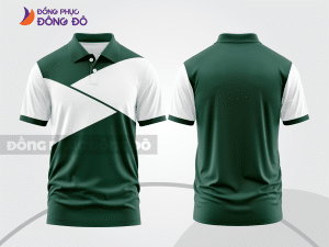 Mẫu thiết kế áo polo basic đồng phục doanh nghiệp đẹp màu xanh két ctpb909