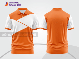 Mẫu thiết kế áo polo basic đồng phục doanh nghiệp đẹp màu cam ctpb911