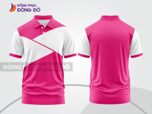 Mẫu thiết kế áo polo basic đồng phục doanh nghiệp đẹp màu hồng đậm ctpb914