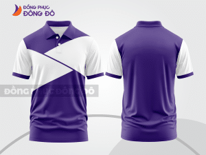 Mẫu thiết kế áo polo basic đồng phục doanh nghiệp đẹp màu tím ctpb916