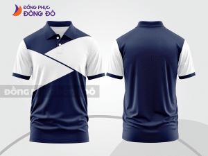 Mẫu thiết kế áo polo basic đồng phục doanh nghiệp đẹp màu xanh tím than ctpb917