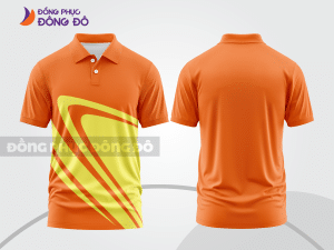 Mẫu thiết kế áo polo basic đồng phục doanh nghiệp đẹp màu cam ctpb921