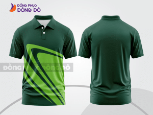 Mẫu thiết kế áo polo basic đồng phục doanh nghiệp đẹp màu xanh két ctpb926
