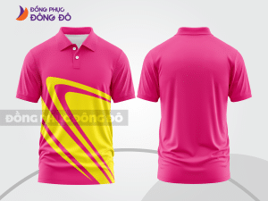 Mẫu thiết kế áo polo basic đồng phục doanh nghiệp đẹp màu hồng đậm ctpb927
