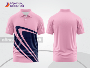 Mẫu thiết kế áo polo basic đồng phục doanh nghiệp đẹp màu hồng phấn ctpb928