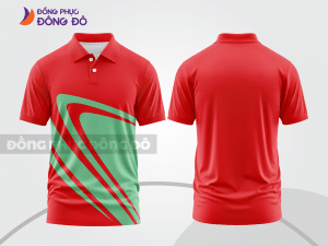 Mẫu thiết kế áo polo basic đồng phục doanh nghiệp đẹp màu đỏ tươi ctpb929
