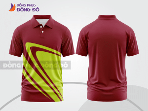 Mẫu thiết kế áo polo basic đồng phục doanh nghiệp đẹp màu đỏ đô ctpb930
