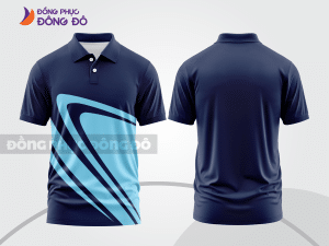 Mẫu thiết kế áo polo basic đồng phục doanh nghiệp đẹp màu xanh tím than ctpb932