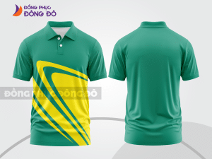 Mẫu thiết kế áo polo basic đồng phục doanh nghiệp đẹp màu xanh ngọc ctpb935