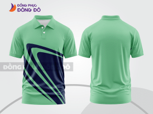 Mẫu thiết kế áo polo basic đồng phục doanh nghiệp đẹp màu xanh ngọc ctpb936