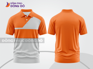 Mẫu thiết kế áo polo basic đồng phục doanh nghiệp đẹp màu cam ctpb940