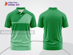 Mẫu thiết kế áo polo basic đồng phục doanh nghiệp đẹp màu xanh lá cây ctpb942