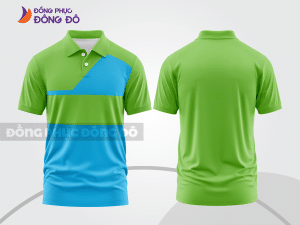 Mẫu thiết kế áo polo basic đồng phục doanh nghiệp đẹp màu xanh lá mạ ctpb944