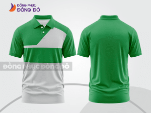 Mẫu thiết kế áo polo basic đồng phục doanh nghiệp đẹp màu xanh lá cây ctpb945