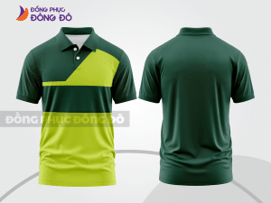 Mẫu thiết kế áo polo basic đồng phục doanh nghiệp đẹp màu xanh két ctpb946