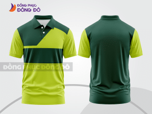 Mẫu thiết kế áo polo basic đồng phục doanh nghiệp đẹp màu xanh két ctpb947