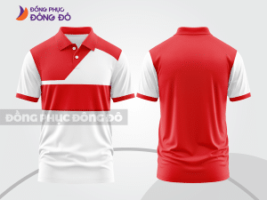 Mẫu thiết kế áo polo basic đồng phục doanh nghiệp đẹp màu đỏ tươi ctpb950