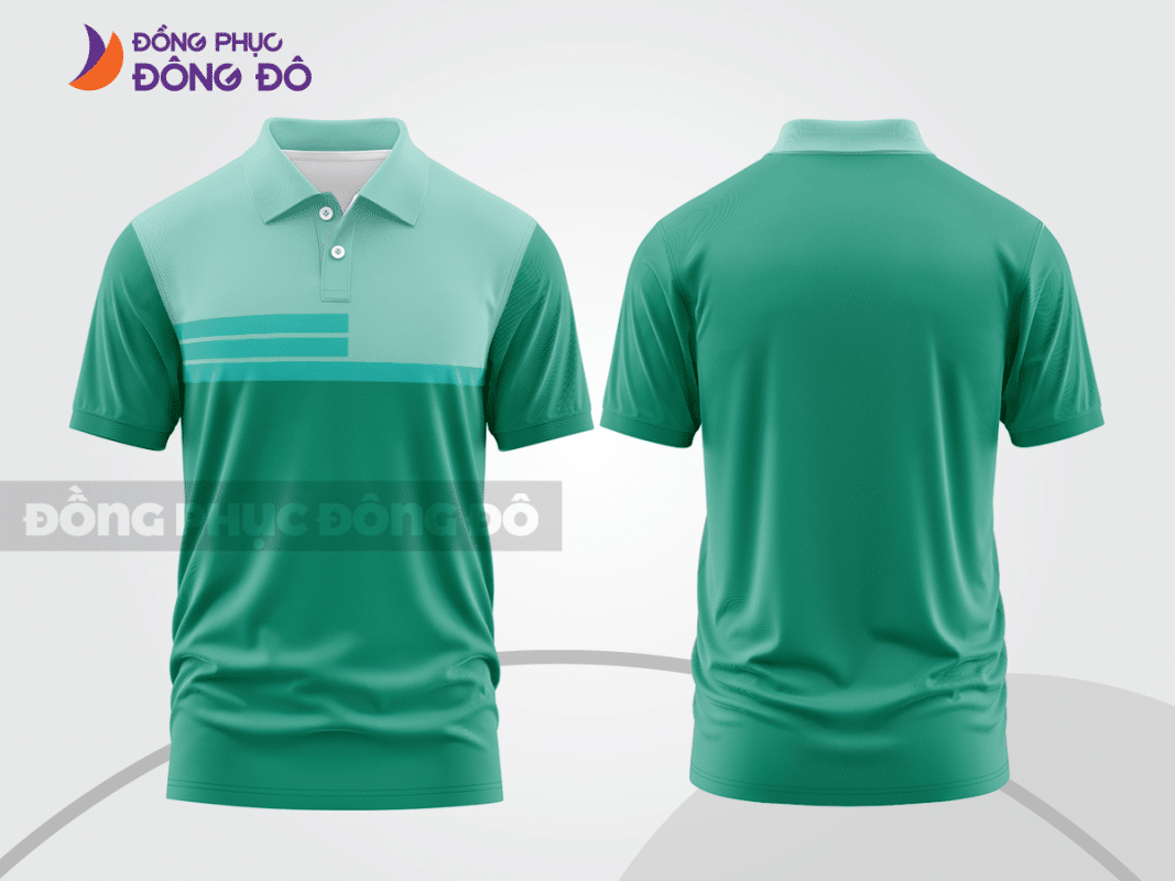 Áo polo đồng phục công ty màu xanh ngọc CTPB96