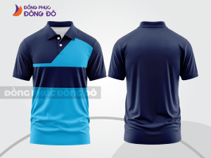Mẫu thiết kế áo polo basic đồng phục doanh nghiệp đẹp màu xanh tím than ctpb960