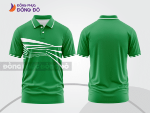 Mẫu thiết kế áo polo basic đồng phục doanh nghiệp đẹp màu xanh lá cây ctpb967
