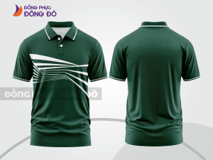 Mẫu thiết kế áo polo basic đồng phục doanh nghiệp đẹp màu xanh két ctpb968