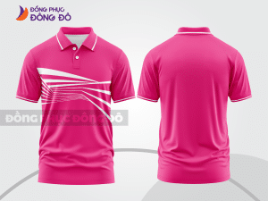 Mẫu thiết kế áo polo basic đồng phục doanh nghiệp đẹp màu hồng đậm ctpb969