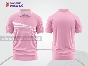 Mẫu thiết kế áo polo basic đồng phục doanh nghiệp đẹp màu hồng phấn ctpb970